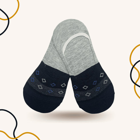 Hidden Fowky Grey No Show Socks - SOXO #1 Imported Socks Brand in Pakistan